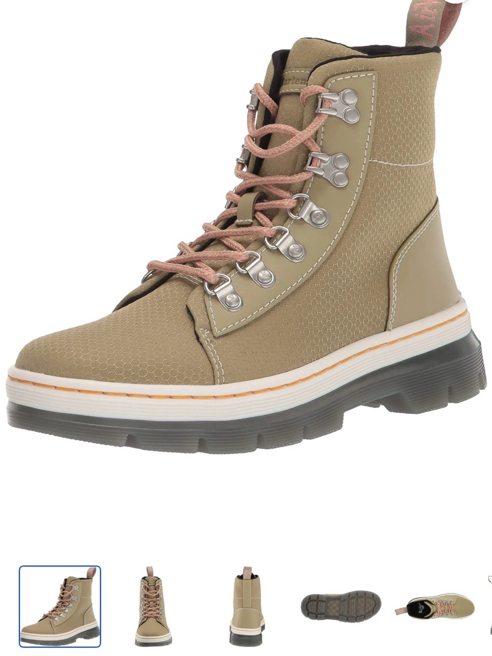 Dr. Martens Combs W Utility Boots – Pale Olive – Women’s US 11 / EU 43 / UK 9